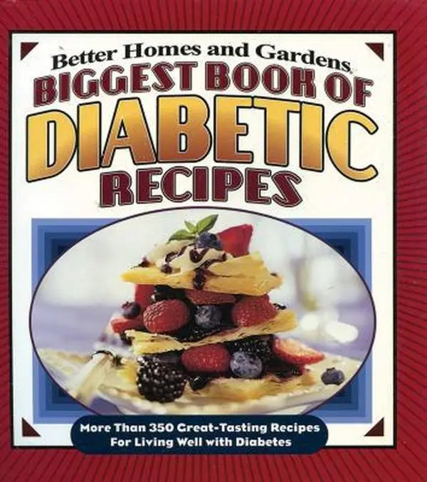 USED Book - Biggest Book of Diabetic Recipes: More Than 350 Great-Tasting Recipes for Living Well with Diabetes by Better Homes and Gardens (Plastic Comb) - english