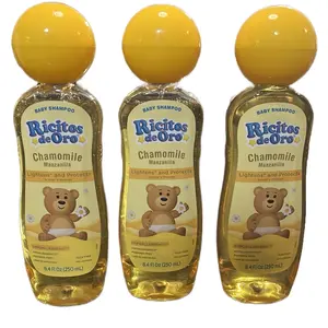 3Pk Ricitos de Oro Manzanilla Shampoo Chamomile Shampoo 8.4Oz with Natural Chamomile Extract Gentle Cleansing for All Hair Types No Harsh Chemicals Haircare