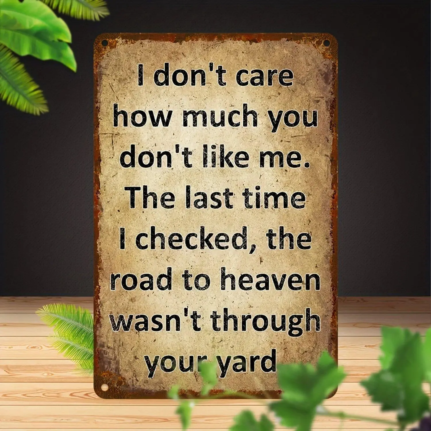 2D Flat Vintage Style Metal Painting "I Can E*Plain It to You, But I Can'T Understand It for You" -8 "*12", Perfect for Home, Bar, Cafe And Garage Decor, Water And Dust Resistant