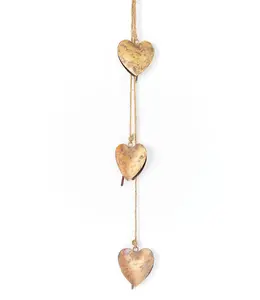Alaya Heart Trio Wind Chime - Rustic Bell