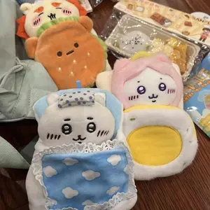 Cute Sleeping Bag Chiikawa Baby Sleeping Bag Cotton Plush Doll Chiikawa Plush Keychain Bag Pendant Decorative Plush Toy  Gift