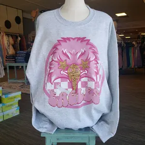 Preppy Pink Eagles Mascot Sweater
