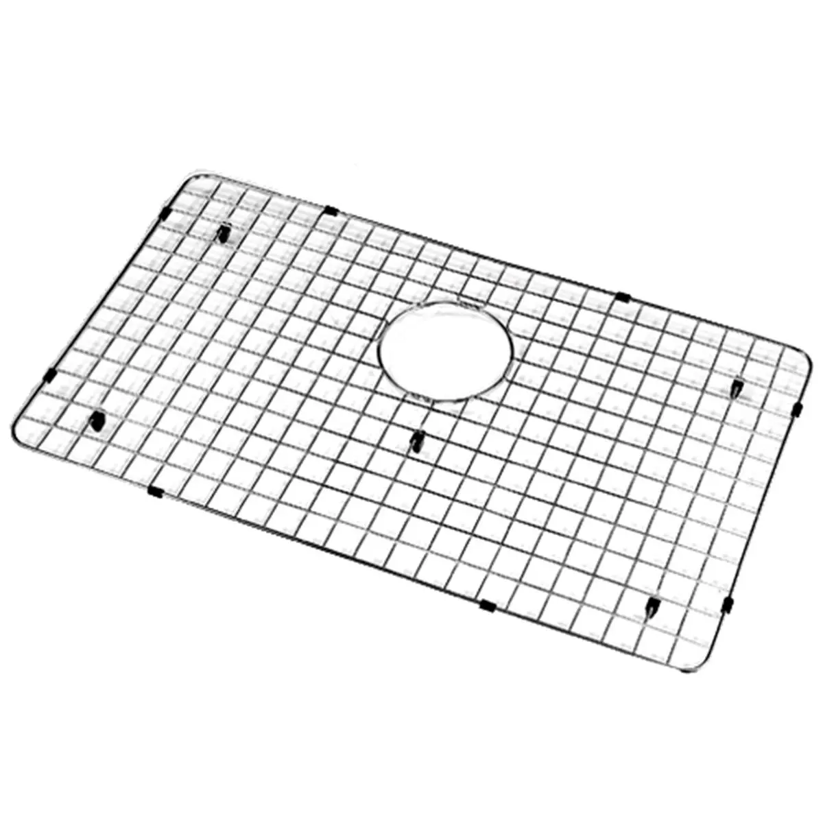 Houzer BG-7200 Stainless Steel Wirecraft Kitchen Sink Bottom Grid, 31x17.13in, Cushions Fragile Dishes, Reduces Sink Noise, 31X17.13"