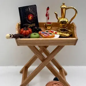 Haunted Halloween miniature creepy  diorama 1:12 scale creepy witch snack tray  mini witches charcuterie board dollhouse miniature Halloween