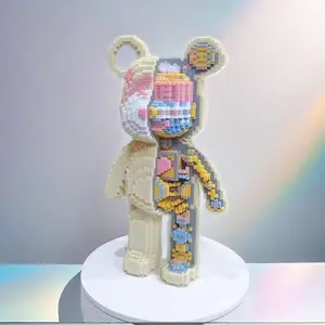 Mechanical Bear Set for Girls, Creative Building Blocks, Educational and Fun Gift Idea, Perfect Christmas Halloween Thanksgiving Present, 8008 Pieces