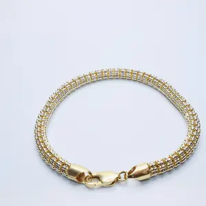 14k Moon Iced Bracelet