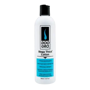 DOO GRO Mega Thick Lotion, Thickening Leave-In Hair Treatment to Strengthen & Repair Weak, Damaged, or Chemically Treated Hair, 12oz