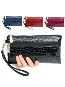 Women's Fashionable Wristlet Wallet Clutch, Casual Versatile Zipper Bag for Daily Used, Trendy All-match Bag for Commuters and Students