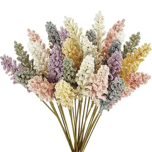 Lavender Artificial Flowers, 36pcs/set Faux Flower Bouquet, Decorative Flowers for Home Party Wedding Baby Shower, Home Decor Supplies, Fruit, Home Decor Accessory