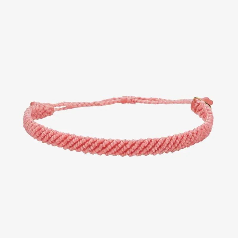 Puravida Half Flat Woven Pink Bracelet