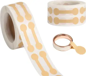 1000PCS Jewelry Price Stickers Blank Jewelry Price Tags Self Adhesive Small Label Repair Label Kraft Paper for Small Business Retail Clothing Necklace Earring Price Identify Round FYRSTC230922
