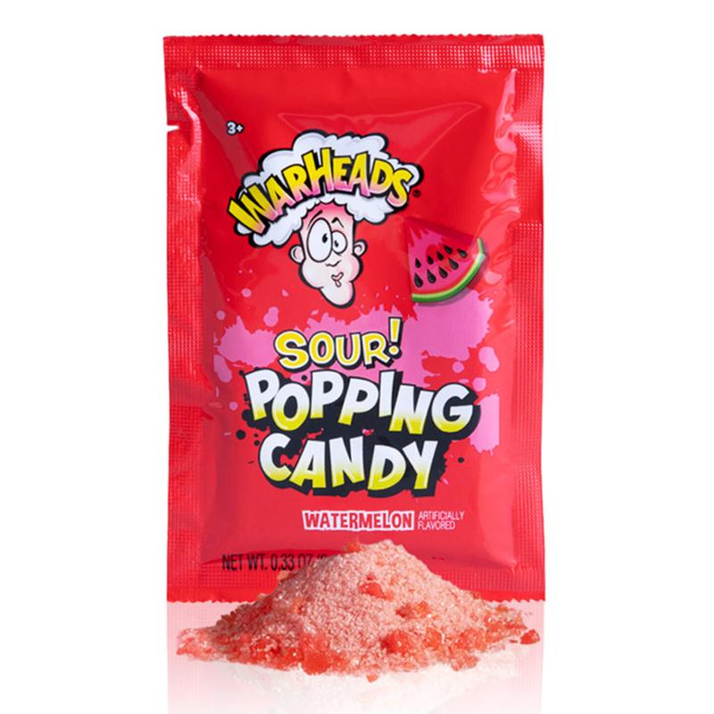 Warheads Popping Candy - Classic Candy Snack with Tart Flavor Explosions - Sweet Treat with Popping Reaction - Bonbon