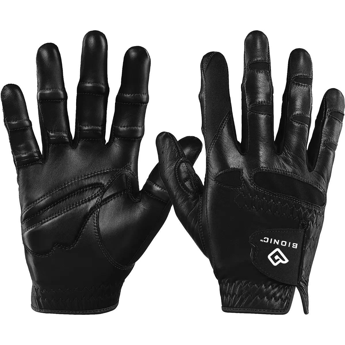 Bionic Men's Right Hand Stable Grip 2.0 Dual Expansion Zone Golf Glove - Black, Golf Accessory