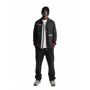 JOSH Men's premium crispy nylon long sleeve coach jacket