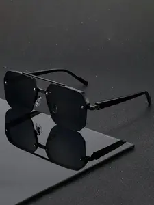 Unisex Retro Fashion Glasses with Dual Temples, Perfect for Parties, School, Shopping, Casual Wear, Great Gift Idea, Classic Shades