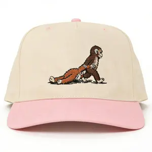 Punch Monkey Embroidered Trucker Hat, Funny Adjustable Snapback for Men Women, Premium Streetwear Gift