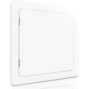 Access Panel 12x12 Inch for Drywall & Ceiling with Door, Heavy-Duty Durable ABS Plastic & Easy Install Access Box, Wall Hole Cover Plate for Plumbing & Electrical Cables & Wiring, White
