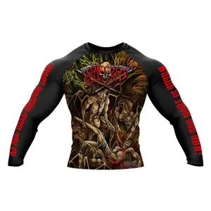 DEMIZED “As All Hell Breaks Loose” Long Sleeve Rashguard