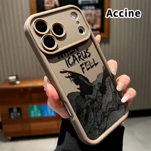 Phone Case for iPhone 17 Pro Max 16 Plus 15 14 13 12 11 Air E Icarus' Fallen Dream Anti-Scratch Shockproof TPU Bumper Drop-proof Cover