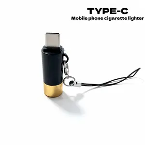1PCS TYPE-C lighter  Electric .Windproof .Phone or Power Bank Powered, mini, Lightweight, Activated by plugging into Power Source, Automatically Turns Off After 10 Seconds