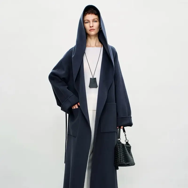 Pre-sale of overcoats Elegant Designer Casual Long Thick Loose Winter Double-sided Woolen Coat Jacket