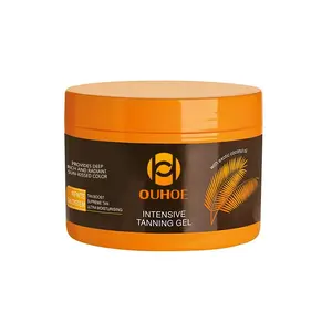 Hydrating Intensive Tanning Gel,Natural Bronze Tanning Gel with Calendula & Carrot Oil,Summer Natural Bronze Tanning Essentials,Nourishing Tanning Gel for Outdoor Glow