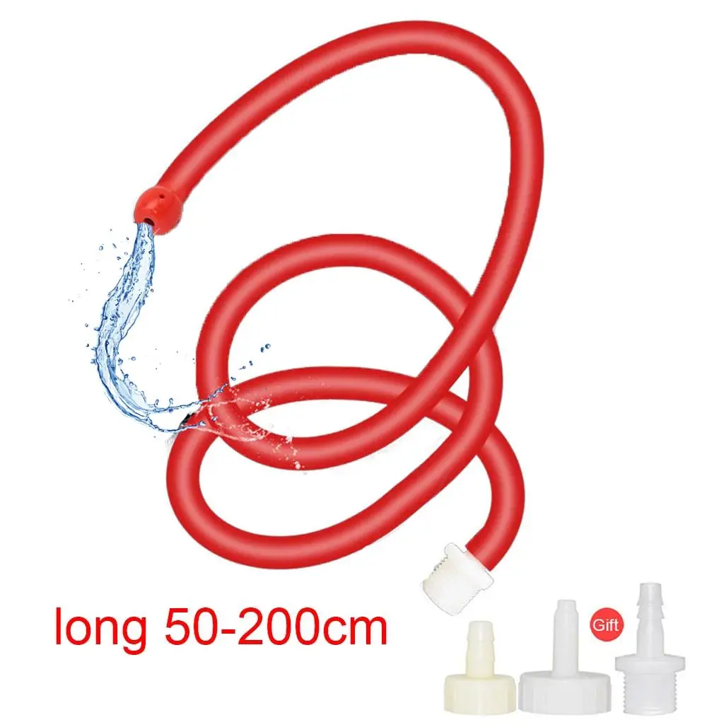 Hot Portable Soft Silicone Bidet Wash Hose Cleaner Personal Enemas Nozzle Douch Cleaning 50/100/150/200cm Tube for your Home