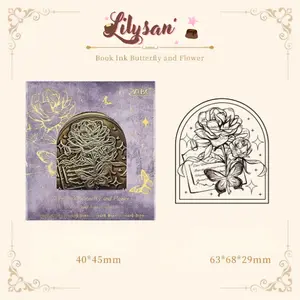 Lilysan Vintage Metal Clips for Journaling Unique Design Book