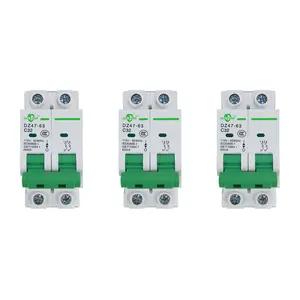 Miniature Circuit Breaker - 3 Pcs 110V/240V MCB D47-63 Mini Home Circuit Breaker 2 Pole 32A, AC Solar MCB