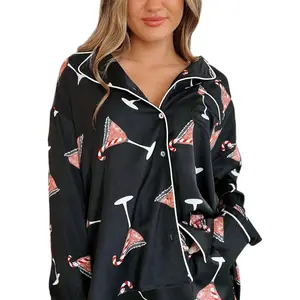 Martini Christmas Pajama Set
