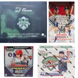 (PYT) Break#595... Four (4) sealed Hit Parade & Topps/Panini baseball card boxes(see description/pictures for more information). Sports Trading Card Box And Memorabilia Mixer Break.