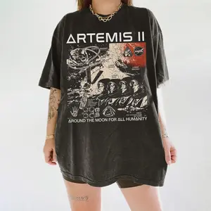 Artemis II For All Humanity Shirt, NASA Rocket Shirt, Artemis II Mission T-Shirt