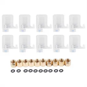 10PCS Eco Solvent Printer Ink Damper Dx5 Printhead Dumper for Epson Print Head Mutoh Galaxy Allwin Human Xuli Plotter 4x3Mm Tube