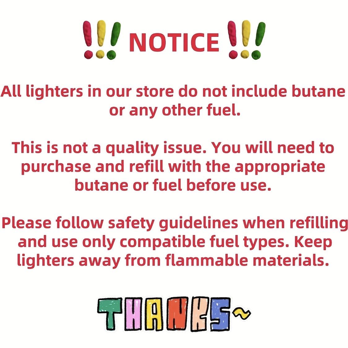 Torch Lighter, All-in-One Tube Built-in DetachableRefillable Butane Torch Handheld Lighter,GiftBox.(No butane included)