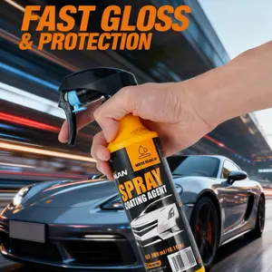 NUAN Nano Ceramic Car Coating Spray 300ml – Quick & Easy Hydrophobic Spray for Gloss, Water Beading & UV Defense on Cars, SUVs & Trucks