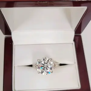 New 5ct Certified Moissanite Engagement Ring