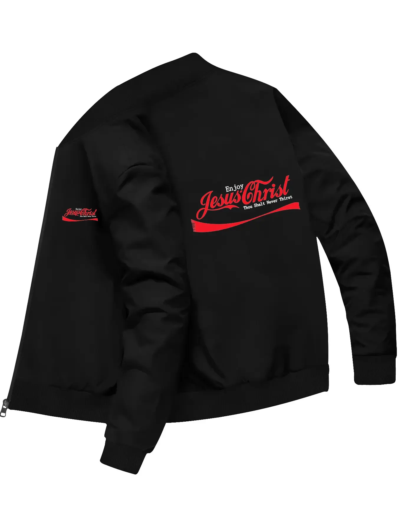 Trendy Fashion Men's Jesus Christ Printed Long Sleeve Jacket Coats for Daily Casual Gatherings and Outings