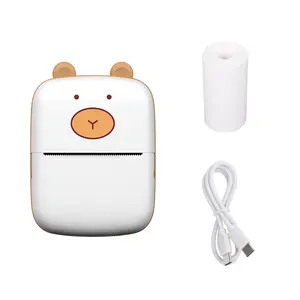 Mini printer, inkless, Bluetooth connection, convenient document printing, portable printer, gift