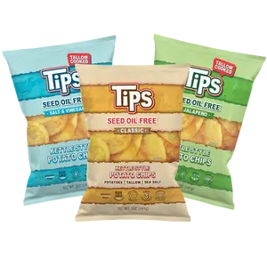 TIPS Tallow Potato Chips — Variety Pack