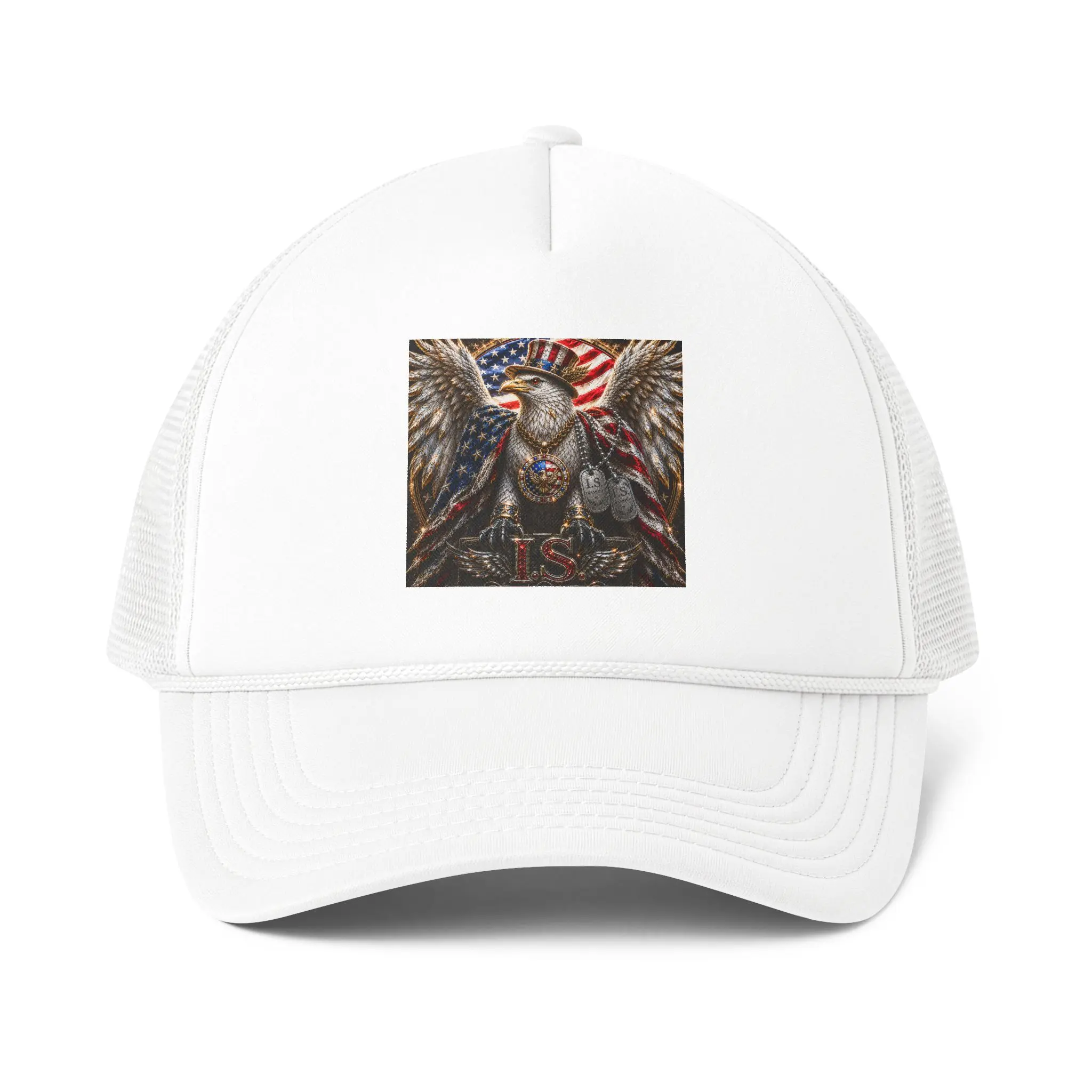 Foam Trucker Hat with Breathable Mesh Back - Structured 5-Panel Design, Adjustable Snapback for Bold Branding, Snapback Hats, Men's Snapback Hats