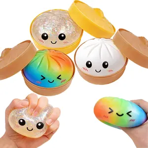 Squishy Dumpling Sensory Toys Mystery Dumpling Squishy Stress Relief Fidget Easter Gifts for Kids & Adults Anxiety Relief Squeeze Toy for Boys and Girls Easter Basket Stuffers for Teens