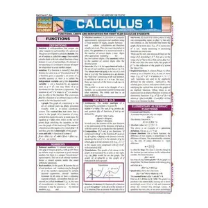 QuickStudy® Calculus 1 Laminated Study Guide