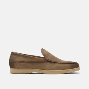 Alessandro Tan Suede Venetian Loafers