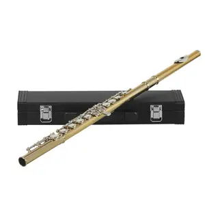 Slade Silver Key Flute, Copper Body Tube, High-Quality Musical Instrument, Perfect for Beginners and Professionals
