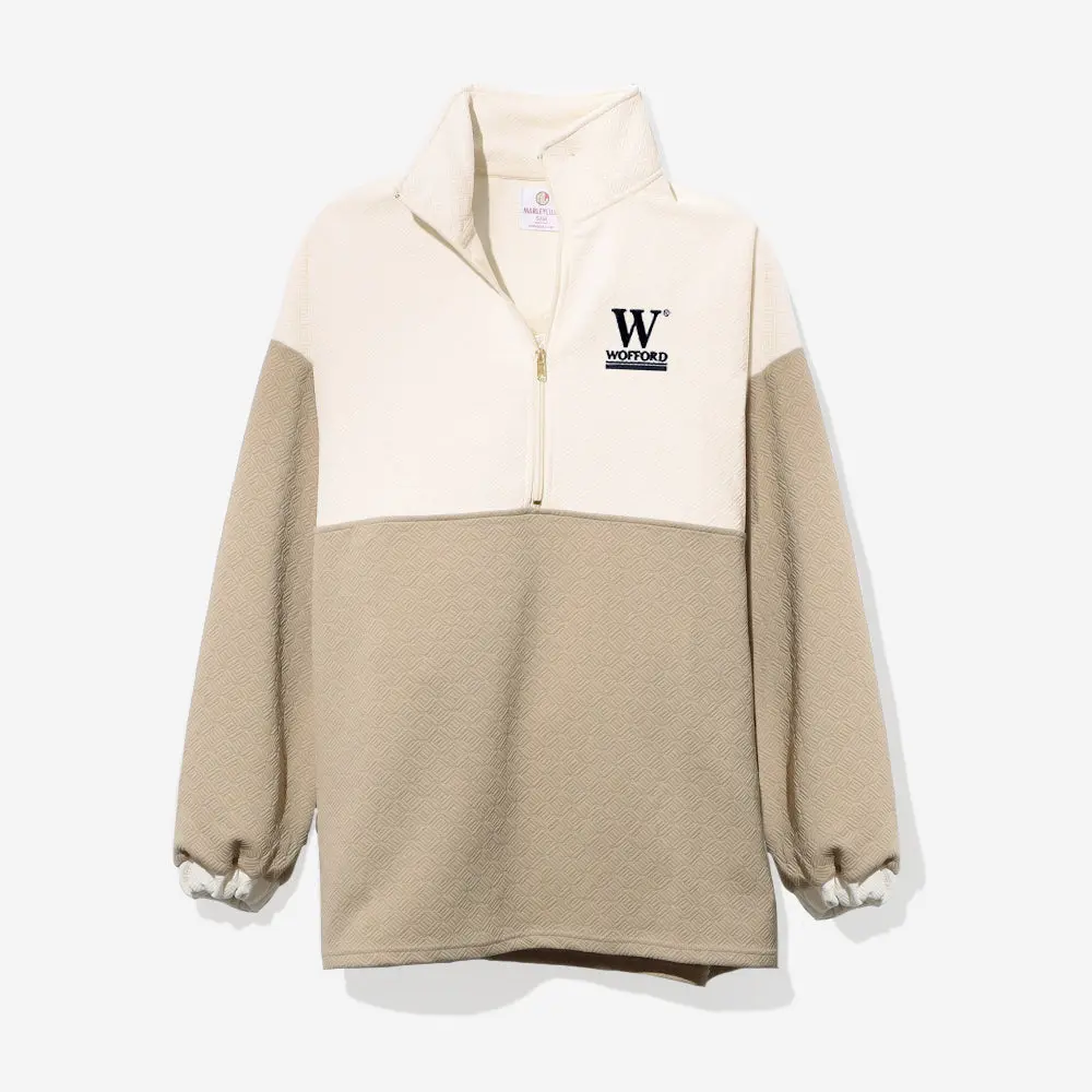 Wofford Terriers Quilted Pullover Tunic | Tan