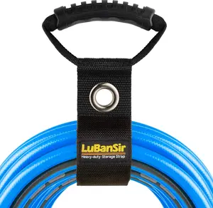 Lubansir 3 Pack Extension Cord Organizer, 22" Portable Hook and Loop Storage Straps with Grommet Fit Extension Cords, Cables, Ropes, Garden Water Hoses Carrying and Hanging LuBanSir