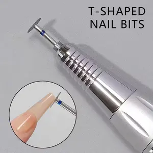 1pc/3Pcs Flat Disk Diamond Nail Drill Bits Set, Diamond Milling Cutter Grinding Heads for Electric Nail Drills, Removable Cuticle Trim Burr Bits, Professional Manicure Pedicure Nail Art Accessory Tools