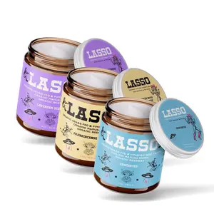 LASSO (3 Pack) Organic Beef Tallow, Manuka Honey & Beeswax Balm 4oz Natural Face & Body Moisturizer Skin Care Frankincense, Lavender, Unscented Nourishing
