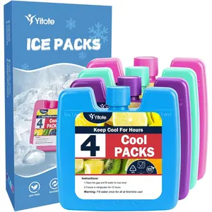 Ice Packs for Lunch Boxes,Ice Packs for Cooler Colorful Ice Packs for Lunch Bags - Keep it Cool Outdoor Activities,Camping,Picnics.