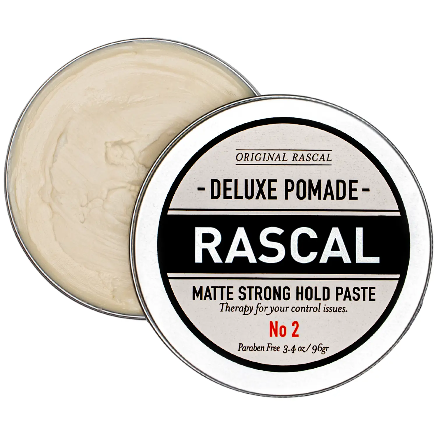 Rascal #2 Matte Look Hair Styling Puck, Strong Hold Paste